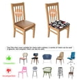 thumbnail image 5 of Skulls with Fire Pattern Seat Covers for Dining Room Chairs Set Of 6,Stretch Printed Washable Chair Seat Cover with Elastic Ties and Button,Removable Waterproof Couch Cushion Covers, 5 of 6