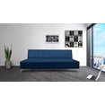 thumbnail image 2 of Sofa Cama Reclinable El Bazar Store Miami Azul marino terciopelo Futon 3 posiciones, 2 of 8