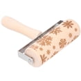 thumbnail image 4 of Filfeel Dough Roller, Wooden Embossed Rolling Pins, For Baking Cooking, 4 of 8
