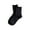 Black, variant on SDNall Women's Winter Socks, Thermal Wool Blend Ankle Socks with Curled Cuff and Polka Dot Pattern, Comfortable and Breathable for Everyday Wear, Non-Slip Casual Socks for Women