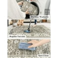 thumbnail image 5 of Moynesa 3'x5' Vintage Rug,Oriental Farmhouse Entryway Rug Non-Slip Distressed Throw Rug,Low-Pile Soft Kitchen Rug Washable Indoor Carpet for Entrance Bedroom Laundry Office,Brown, 5 of 8