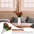 thumbnail image 3 of PTOOTP Outdoor Artificial Flowers Red Bunches Realistic Decorative Floral Arrangement, 3 of 6