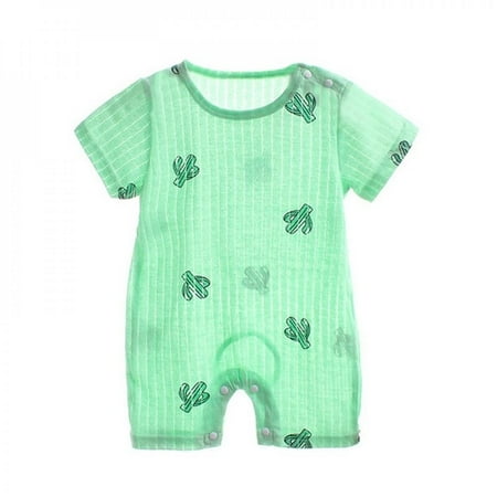

Promotion Clearance Baby Boy Girl Rompers Solid Infant Short/Long Sleeve Pajamas Unisex Cotton Creeper Outfit for 0-24 Months