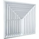 thumbnail image 1 of Difusores de Buen Material DiamanFlat 3 Way 30x24" 100% Aluminio blanco 4500m3/hr 3 vías marco plano., 1 of 2
