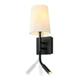 thumbnail image 6 of Globe Electric 91009486 D'angelo 1 Light 21" Tall Hardwired Or Plug-In Wall Sconce - Black, 6 of 7