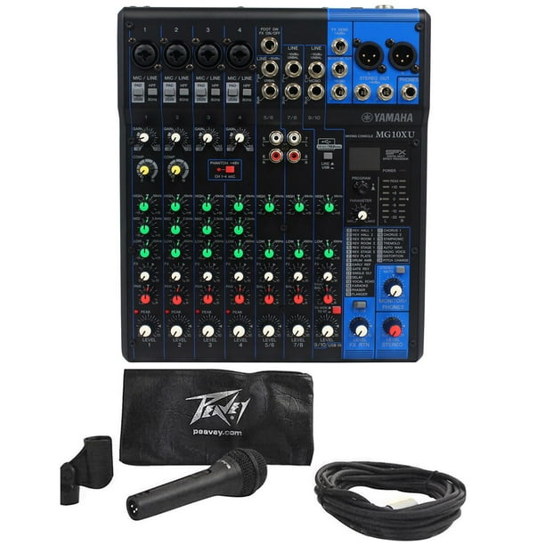 Yamaha MG10XU 10 Channel Compact Mixer w/ Effects, USB + 4 Mic Pre's