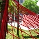 thumbnail image 1 of Cama colgante de nailon portátil Columpio de malla Hamaca de viaje para acampar para dormir (Rojo) Hugtrwg  Para Estrenar, 1 of 8