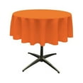 thumbnail image 1 of LA Linen TCpop51R-OrangeP48 Nappe en Popeline de Polyester, Orange - 51 Po. Ronde, 1 of 2