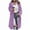 Purple, variant on Woolen Long Trench Coat Women Single Breasted Notch Lapel Collar Winter Dress Coat with Pockets Loose Pea Overcoat (M, Purple)