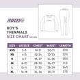 thumbnail image 4 of Rocky Kids Thermal Underwear Top & Bottom Set Long Johns for Boys, Glow in the Dark Skeleton XL, 4 of 8