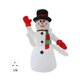 thumbnail image 1 of Navidad invierno inflable LED adorno brillante con ventilador inflador exterior jardín patio decoración de dibujos animados muñeca decoración Kits de decoración para fiestas Reino Unido enchufe Cateissary HA009415-03B, 1 of 1