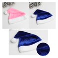 thumbnail image 7 of sunsanly Santa Hat with White Plush Ball Christmas Holiday Hat Costume Soft Velvet Xmas Hat for Christmas Parties Family Gatherings, 7 of 7