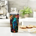 thumbnail image 6 of JRXY 20oz Car Tumbler with Straw Wild Animal Pattern 20oz, 6 of 7