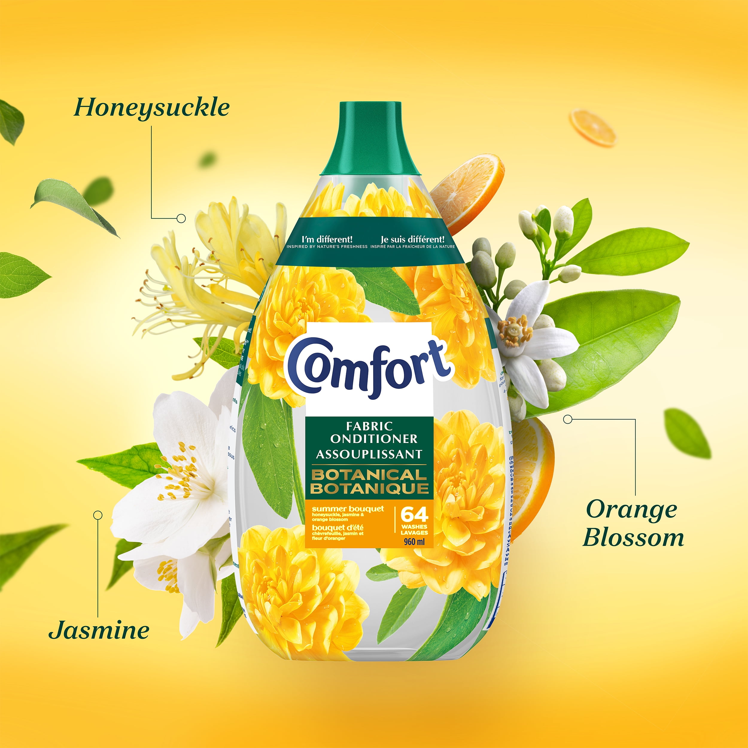 Comfort Fabric Conditioner Summer Bouquet 64W 960ml, COMFORT SUMBQT 960ML