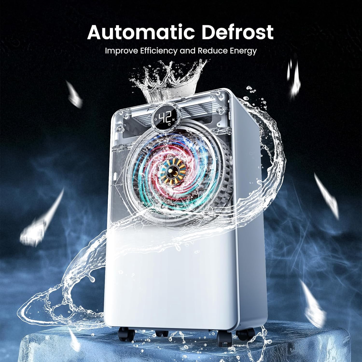 1500 Sq.Ft Dehumidifier for Basement with Drain Hose Max 25 Pints, Dehumidifiers for Home, Bedroom, Bathroom, Quiet, Intelligent Humidity Control, 3 Modes, 24H Timer, White 1Pack