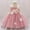 Pink, variant on Toddler Girls Baptism Gown 6 Months-3 Years Summer Sleeveless Spaghetti Strap 3D Floral One Shoulder Tulle Dress Formal Outfit for Christening Birthday Party and Performance Purple