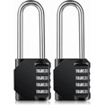 thumbnail image 1 of Combination Padlock Heavy Duty Lock - Weatherproof Padlock, Resettable Lock, 2.5inch Long Shackle 4-Digit Zinc Alloy Combination Lock for Shed Fence G, 1 of 5