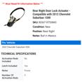 thumbnail image 2 of Rear Right Door Lock Actuator - Compatible with 2012 Chevy Suburban 1500, 2 of 2