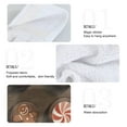 thumbnail image 5 of Gingerbread Men and Candy 2 Pack 14''x18'' Hand Towels Soft Coral Fleece Quick Dry Hook and Loop for Kitchen Bathroom, 5 of 7