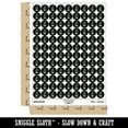 thumbnail image 2 of Sand Castle Doodle 200+ Round Stickers - Black - Matte Finish - 0.50" Size, 2 of 3