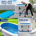 thumbnail image 2 of SereneLife Inflatable Cold Plunge Tub Ice Bath, 105 Gal One Person Ice Bath Tub with Lid, Drop Stitch PVC, Double Layer Seals, Heavy Duty Cold Plunge Therapy Recovery Pod for Athletes, 2 of 7