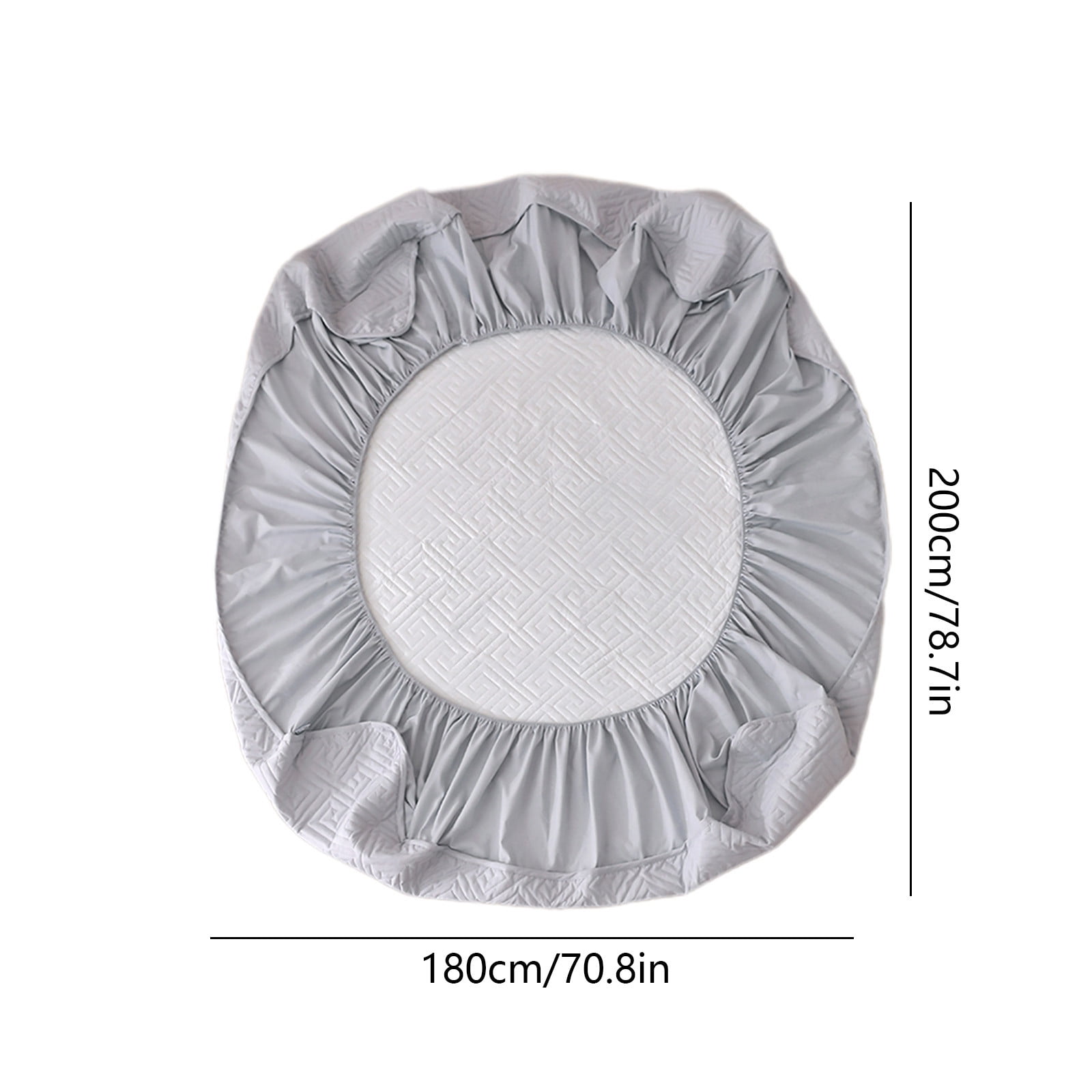 Oggfader Twin Mattress Water Proof Bed Hats Piece Thickened Cotton Mattress Protector Fall And Winter Bedspread Bed Sheet Gray