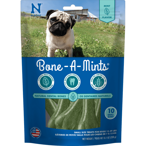 NBone® BoneAMints® Dental Treat Mint Flavor SMALL 10ct 8.1 oz