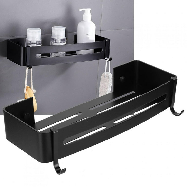 Spa Black Chrome Bathroom Shelf (162DBL)