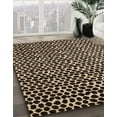 thumbnail image 2 of Ahgly Company Indoor Round Abstract Camel Brown Abstract Area Rugs, 4' Round, 2 of 6