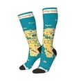 thumbnail image 2 of Balery World Map With Landmarks Fun Novelty Socks Men'S Women'S Crew Socks Funny Crazy Novelty Socks Quirky And Cool Socks, 2 of 9