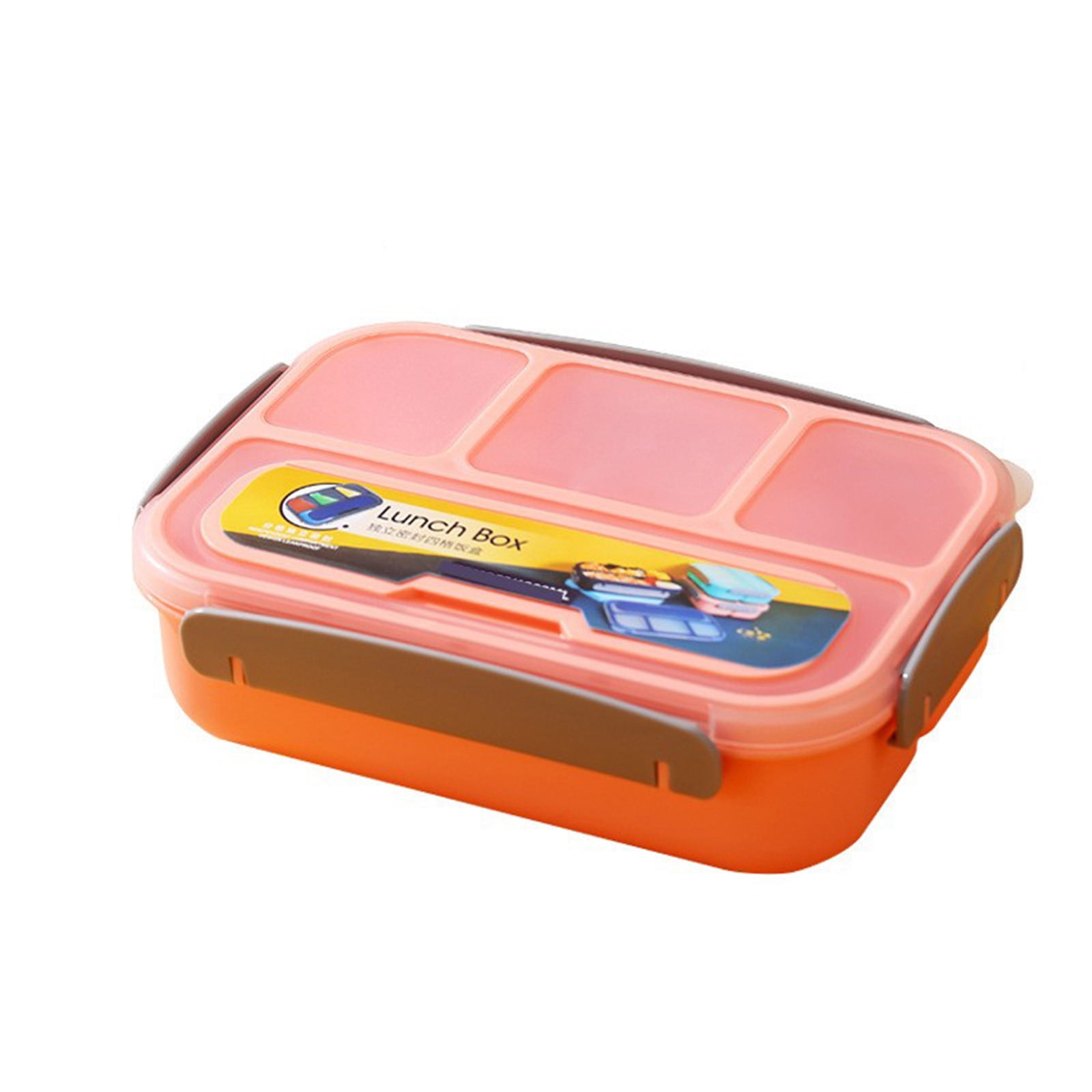 Large Bento Box Lunch Containers Adult Kids Toddler Lunchable Container for  Daycare Snack Snackle Box Container 1300 ml - 4 Compartments & Fork , Leak  - Proof ， Microwave Dishwasher Freezer Safe 