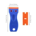 thumbnail image 4 of Plastic Razor Blade Scraper with Replacement POM Blades, Non-Scratch Cleaning Scraper Tool for Removing Labels, Stickers & Glue on Car Glass & Windows, 4 of 9
