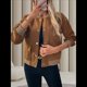 thumbnail image 4 of Chaqueta Universitaria con Botones para Mujer, Estilo Informal, Corta, con Bolsillos, para Otoño. Café Marrón M, 4 of 10