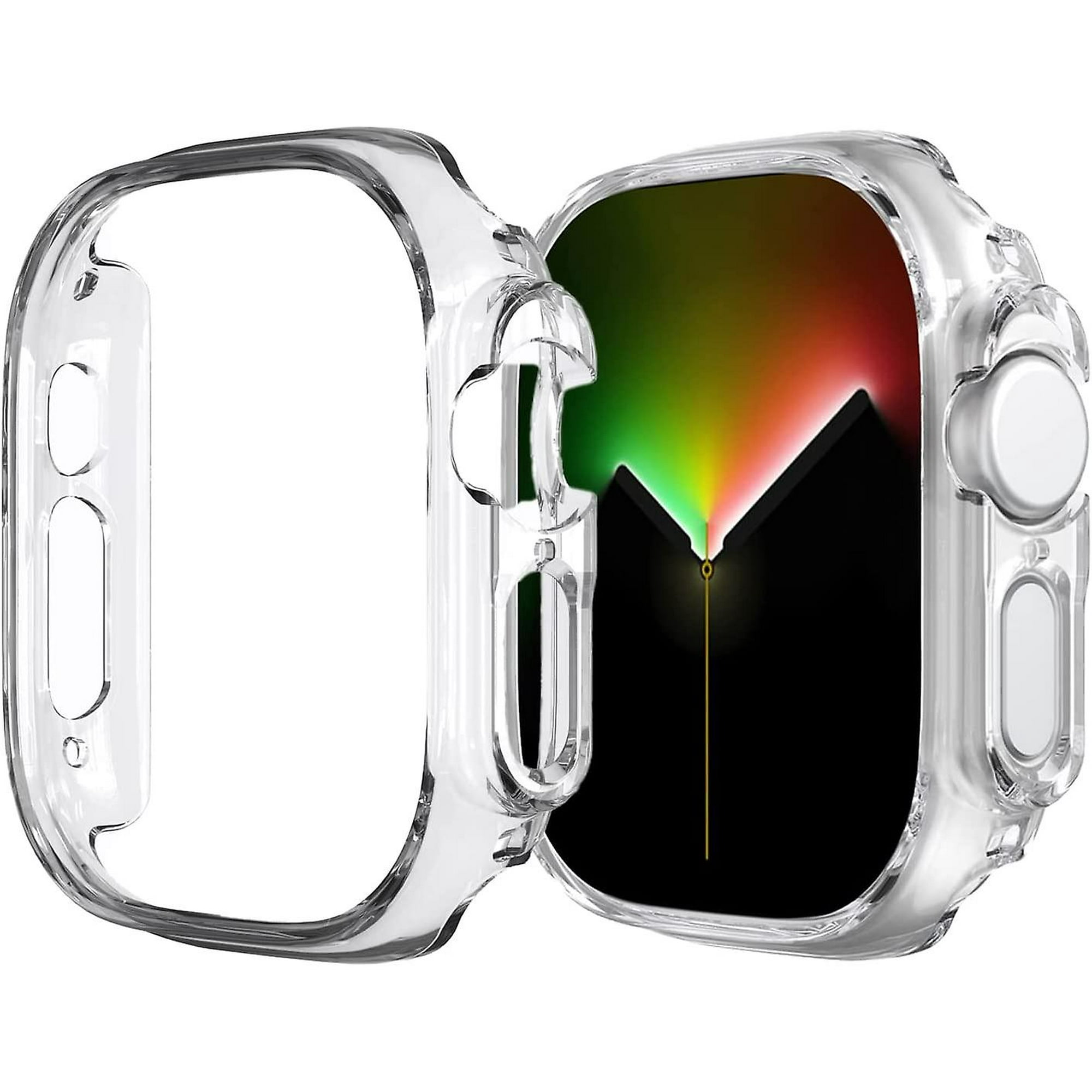 Compatible With Apple Watch Ultra 49mm Clear Case, Soft Tpu Shockproof  Protective Cover
