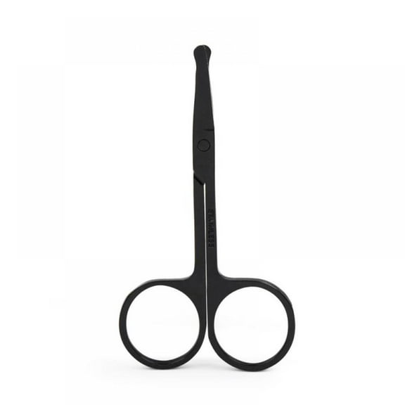 Rounded Tip Stainless Steel Nose Hair Scissor,Blunt Tip Small Scissors for Nose Eyebrows Eyelashes, Men Moustache, Beard Trimming