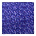 thumbnail image 4 of Bimba Blue Colorful Alphabets Text Printed Pure Silk Scarf For Hair Neck Head Bandanas For Women 40 x 80 Inches, 4 of 6