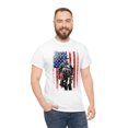 thumbnail image 6 of Veteran Soldier flag Unisex Heavy Cotton Tee, 6 of 7