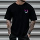 thumbnail image 5 of Camisetas de Cuello de la Tripulación de los Hombres de Poliéster Impreso en Seco Rápido, Cuello Redondo de Corte 3D para Gimnasio, Carrera, Ciclismo Y Ocasional, 5 of 5