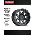 thumbnail image 5 of Raceline 947B-SCOUT 16" Cast Aluminum Wheel, SCOUT SATIN BLACK 16X8 5X114.3 0mm Fits select: 2013 TOYOTA TACOMA DOUBLE CAB, 2014 TOYOTA TACOMA, 5 of 5