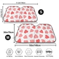 thumbnail image 3 of Balery Pink Hearts1 Windshield Sun Shade, Car Front Window Sunshade Cover ,Automotive Interior Portected Blocks Uv Rays For Car Pickup Truck Suv Accessories- Small, 3 of 7
