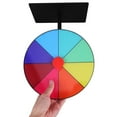 thumbnail image 4 of Shisuyan Roue de Prix Rotative Effaçable à Sec pour Fêtes et Jeux Roue de Roulette de Table pour Activités en Classe Toupie de Jeu Portable Réutilisable, 4 of 8
