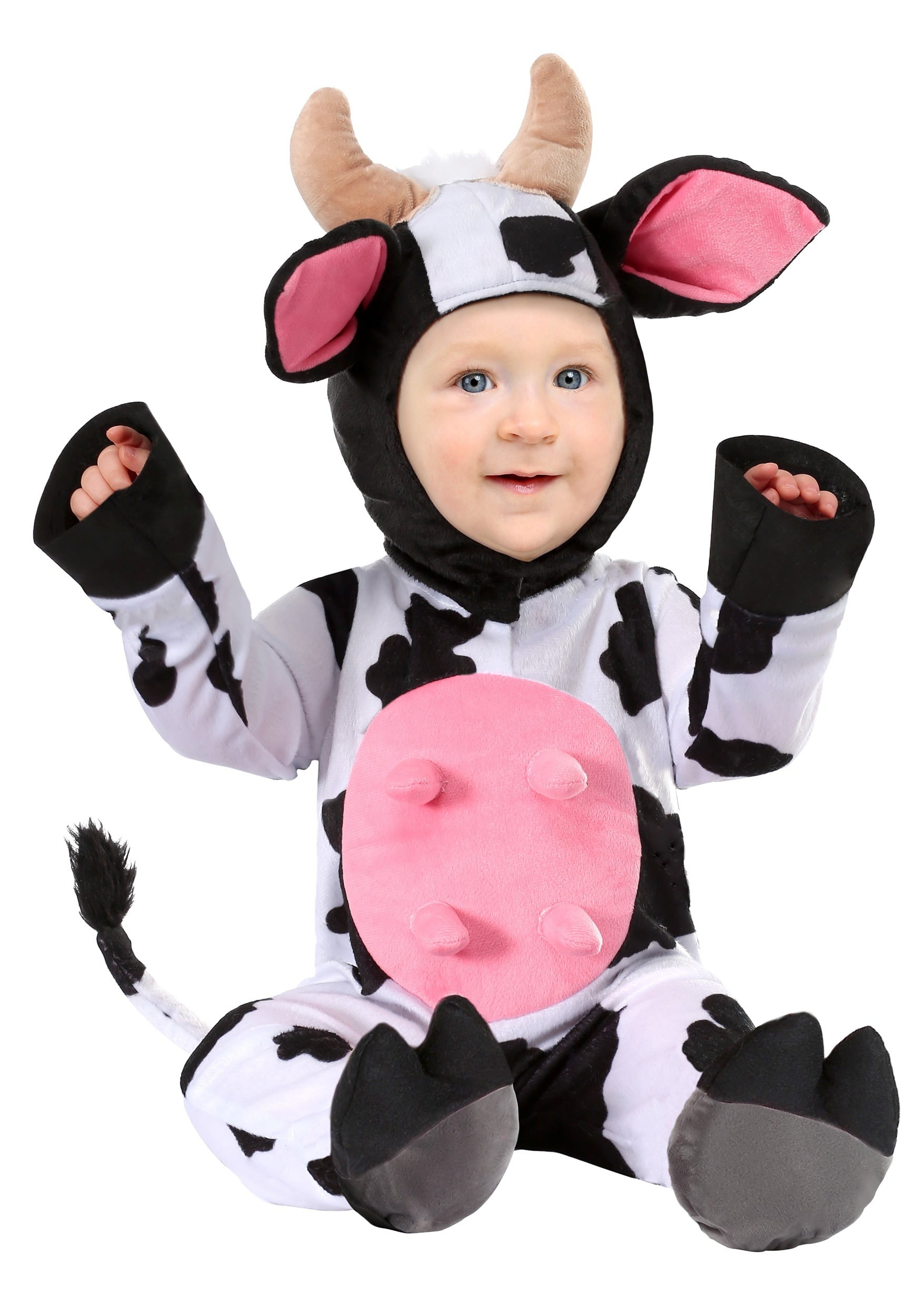 child zipster cow one piece costume