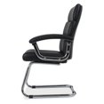 thumbnail image 2 of HON Traction Guest Chair with SofThread Leather, in Black (HVL102), 2 of 5
