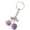 Purple, variant on Double Sided Acrylic Cherry Keychain Sturdy Lightweight Key Ring Accessory