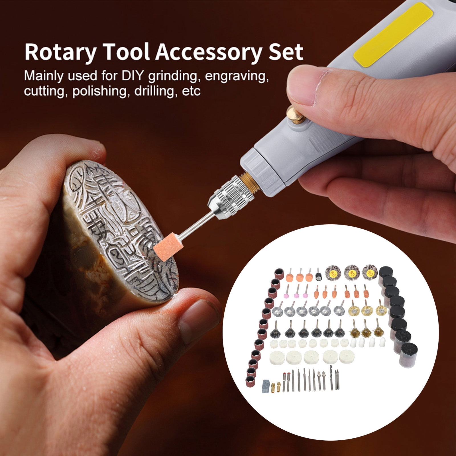 350pcs Dremel Rotary Accessory Kit Grinding Sanding Polishing Rotary Tool Set US for sale online 