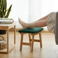thumbnail image 4 of Foot Stool Ottoman Foot Rest Under Desk,Small Stool for Living Room, Bedroom and Kitchen (Natural Legs - Green Stool Surface), 4 of 16