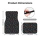 thumbnail image 5 of Fotbe Multi-Colored Stars Juego de 4 Tapetes para Auto con Estampado – Alfombrillas de Goma Reforzada, Diseño Antideslizante, Protección para Todo el Año – Vehículos, Autos, Camionetas y SUVs, 5 of 7