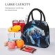 thumbnail image 5 of Fotbe Futuristic Blue Light White Tiger Bolsa de Almuerzo con Estampado, Lonchera Aislada, Contenedor de Comida Reutilizable Tipo Cooler a Prueba de Fugas, 5 of 6