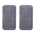 thumbnail image 3 of Jewelry Hanging Non-Woven Organizer Holder 80Pockets Curved Print, 3 of 9