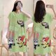 thumbnail image 1 of Hello Kitty Camisón De Las Mujeres De Verano De Manga Corta Doraemon Bob Esponja Suelta Media Longitud Falda De Dibujos Animados Lindo Pijamas Ropa De Hogar, 1 of 4